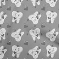 thumbnail image 1 of oneOone Cotton Poplin Gray Fabric Asian Kawaii Rabbit Sewing Craft Projects Fabric Prints By Yard 42 Inch Wide, 1 of 4