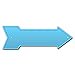 thumbnail image 3 of SignMission P-ARROW-999774 6 x 18 in. Wide Light Blue Arrow Sign, 3 of 4