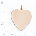 thumbnail image 2 of Charme Disque Cœur en Or Rose 14K, 2 of 2