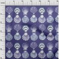 thumbnail image 3 of oneOone Rayon Royal Blue Fabric Sea Shells Ocean Sewing Material Print Fabric By The Yard 56 Inch Wide, 3 of 4