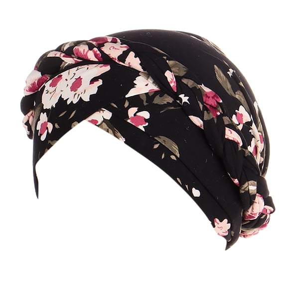 Floral Colorful Headscarf Hairband With Braided Bonnet for All Day Stylish Comfort and Versatile Everyday Wear