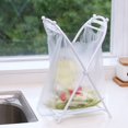 thumbnail image 3 of Foldable Trash Bag Holder Portable Garbage Bag Rack Waste Sorting Plastic Frame, 3 of 8