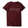thumbnail image 4 of Pompotops T-Shirt Décontracté à Manches Courtes pour Femmes avec Imprimé Lettre, 4 of 6
