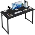 thumbnail image 1 of BestOffice Computer Desk, Modern Home Writing & Study Table, PC Workstation Desk for Home Office, Black Metal Frame, 1 of 7