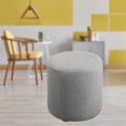 thumbnail image 4 of Langgg Housse Extensible Ottoman Protecteur de Meubles Protecteur de Meubles Rond Canapé Repose-Pieds Protecteur Ottoman Extensible Housse de Sofa Maison Gris, 4 of 8