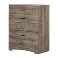 thumbnail image 2 of South Shore Step One 5-Drawer Chest for Adult, in Weathered Oak, 2 of 10