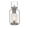 thumbnail image 1 of IMAX Corporation Newport Glass Lantern Table Lamp in Gray, 1 of 1