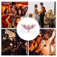 thumbnail image 5 of Unique Bargains Christmas 1 Pc Realistic Temporary Tatto Collarbone Fake Tattoos Pink Blue, 5 of 5