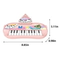 thumbnail image 3 of Pink Mini Keyboard Musical Instrument Toy With Portable Design, Educational Play Activity For Toddlers And Young Children, 3 of 8