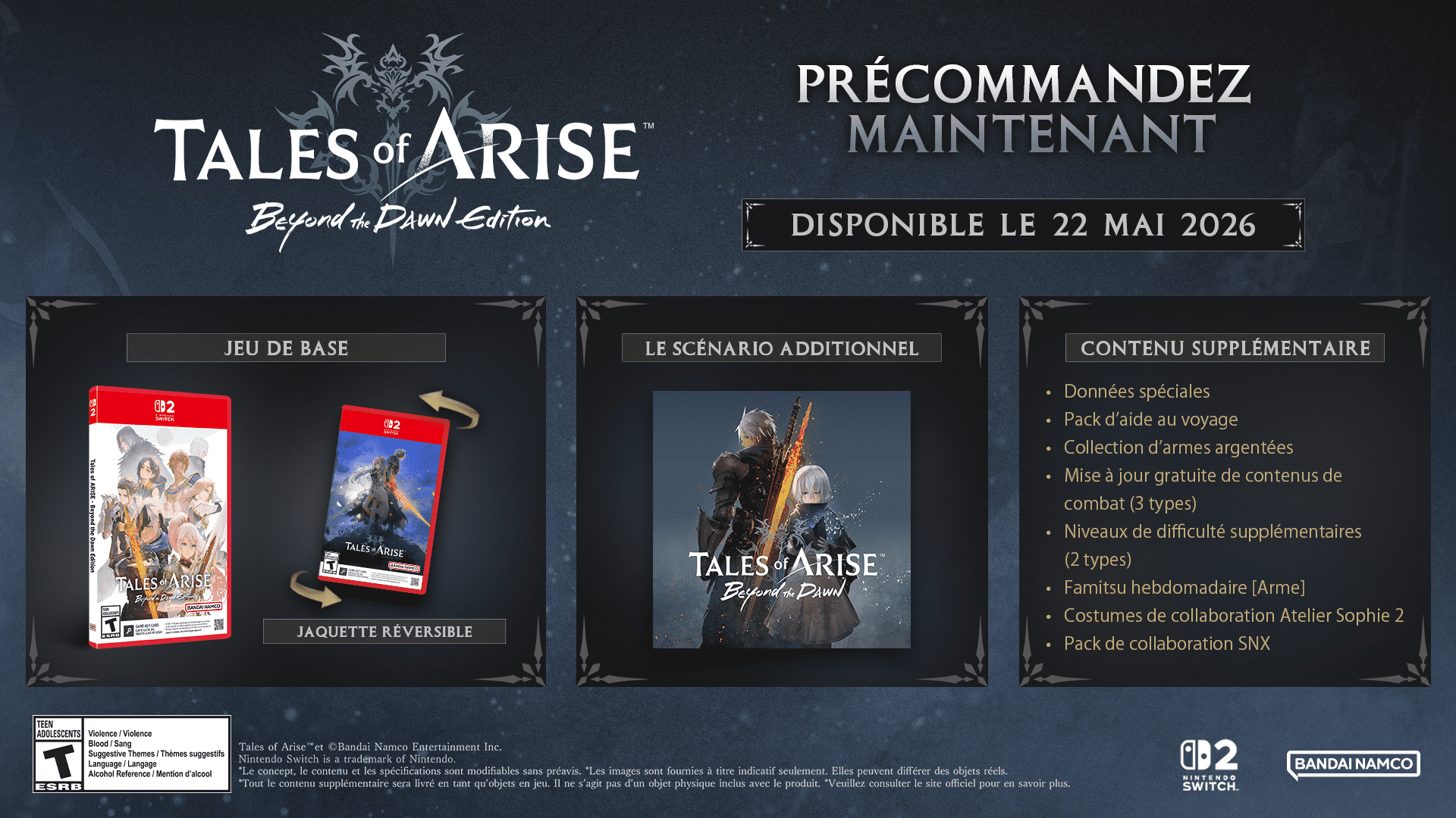 Jeu vidéo Tales of Arise Beyond the Dawn Edition pour (Nintendo Switch 2)