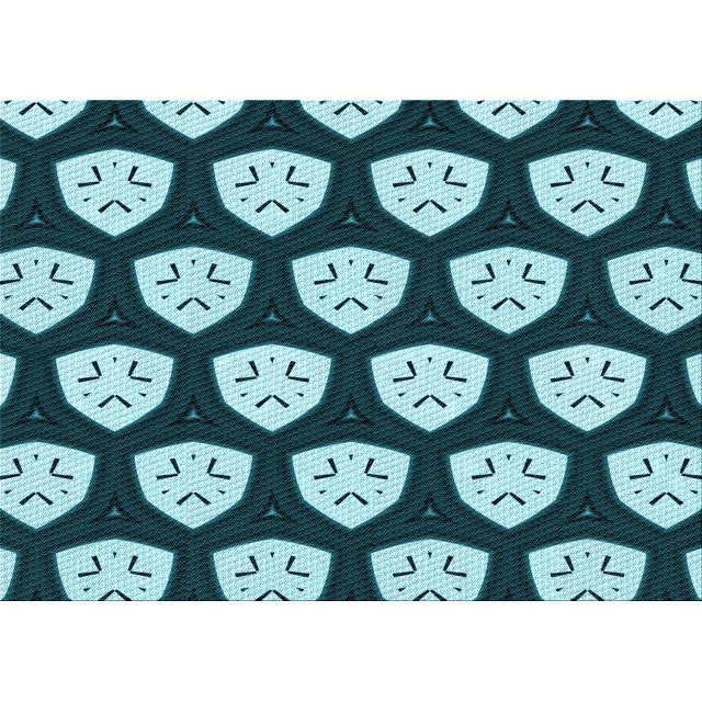 Ahgly Company Tapis d'Intérieur Lavables à la Machine pour Rectangles de Transition Bleu Profond, 5' x 7'