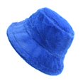 thumbnail image 2 of Womens Solid Color Winter Thermal Windproof Bucket Fisherman Hat For Women For Girls, 2 of 4