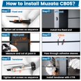 thumbnail image 5 of [Patent] Muzata 10 Pairs 1/8"" Black Swageless Invisible Cable Railing Kit Hardware Swageless Fittings Tensioner and Terminal Hidden for 2""x2"" Metal Post T316 Stainless Steel Cable Railing System CB, 5 of 5