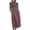 Red, variant on Dress for Women, Summer Cotton Linen Boho Casual Fashion Sleeveless Dress Vacation Wear