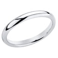 thumbnail image 2 of Ladies 2mm Wedding Band Ring in Sterling Silver, 2 of 4