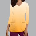 thumbnail image 4 of Funicet Hauts pour Femmes, Vêtements pour Femmes, Nouvelle Mode T-Shirt Décontracté Col en V Imprimé Col Rond Manches 3/4 Vêtements d'Allaitement Haut, Hauts Manches 3/4 pour Femmes, Hauts Décontractés pour Femmes, 4 of 5
