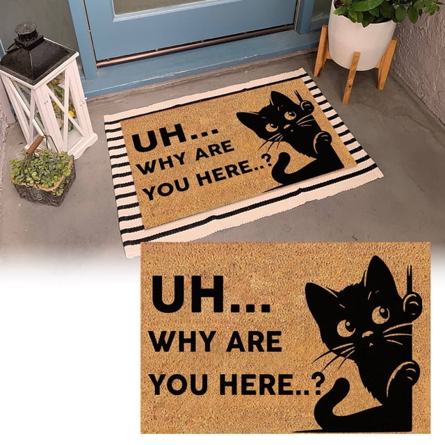 Cat Carpet | Versatile Door Mat for Indoor and Outdoor Use | Stylish Entrance Rug | -Absorbing Area Rug | Home Décor Accessory