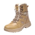 thumbnail image 2 of LSLJS Men Shoes Solid Color Winter Keep Warm Woolen Casual Bandage Short Boots, Men's Snow Boots, 2 of 9