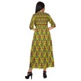 thumbnail image 4 of Moomaya Printed Front Slit A-Line Kurtis For Women Short Sleeve Summer Kurta, 4 of 5