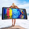 thumbnail image 1 of TopLLC Beach Towel Microfiber Beach Towel Super Lightweight Colorful Bath Towel Sandproof Beach Blanket Multi-Purpose Towel For Travel Swimming Pool 28x55 Inch, 1 of 5