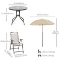 thumbnail image 3 of Outsunny Ensemble Bistro 6Pc Patio, 3 of 10