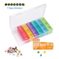 thumbnail image 4 of Medicine Case Medicine Box Pill Organizer Pill Box Moisture-Proof Pill Case Medication Reminder Portable Travel Container for Vitamins Fish Oil Compartments, 4 of 8
