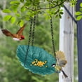 thumbnail image 4 of Hanging Birdbath Metal Feeder with Garden Hook - Outdoor Water Feeder and Bathing Basin for Birds, All-Season Rustproof Design, Decorative Garden Accent, 4 of 6