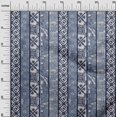 thumbnail image 3 of oneOone Polyester Spandex Blue Fabric Block Print Craft Projects Decor Fabric Printed By The Yard 56 Inch Wide, 3 of 4