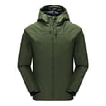 thumbnail image 2 of LSLJS Men's Four Seasons Jacket Outdoor Mountaineering Solid Color Jacket( Army Green, M), 2 of 3