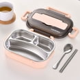 thumbnail image 4 of Ycandiee Stainless Steel Bento Boxt, Reusable Stainless Steel Lunch Box for Hot Food with Durable Plastic & Soft Rubber Cover, Hot Food Lunch Container, 4 of 4