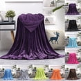 thumbnail image 1 of Holiday Deals! Gspmoly Super Soft Warm Warm Fleece Blanket Throw Rug Sofa Bedding Holiday Deals, 1 of 3