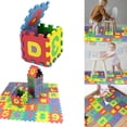 thumbnail image 1 of Hearth & Gear Foam Alphabet And Number Puzzle Play Mat Soft And Educational Floor Tiles For Babies And Kids For Crawling And Learning Addition Games up to 100 Activities for Toddlers 1-3 Kids Cubes, 1 of 6
