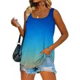 thumbnail image 1 of LSLJS Débardeurs à Col Rond pour Femmes Mode Femme Blouse Sans Manches à Col Rond T-Shirt Imprimé Hauts Amples Blouse, 1 of 5