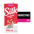 thumbnail image 1 of Silk Soy Milk Alternative, Unsweetened, Dairy Free, Shelf Stable, 8g of protein, 1 of 5