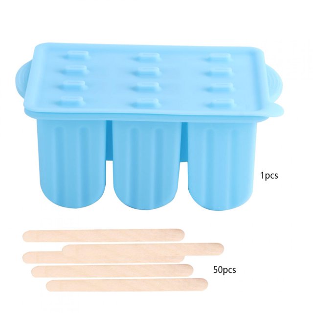 Ice Pop , Ice Cream , Food Grade Silicone Ice Cream Ice Cream Making Tool Frozen Ice Popsicle Maker For Home Kitchen Pink,Blue,Green