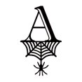 thumbnail image 2 of Spider Halloween Decoration Hang Tag Set with 26 Iron Letters 5.3 cm x 9 cm, Black Rope Included, 2 of 4