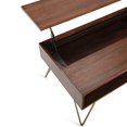 thumbnail image 4 of Simpli Home Hunter Industrial Contemporary Lift Top Coffee Table with Metal, Umber Brown, 4 of 5