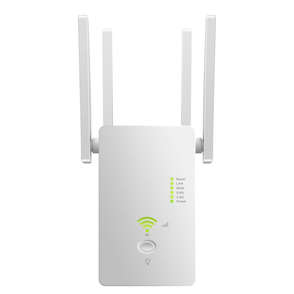 Yeacher AC1200M Wireless Extender Router 2.4GHz Four Antennas White