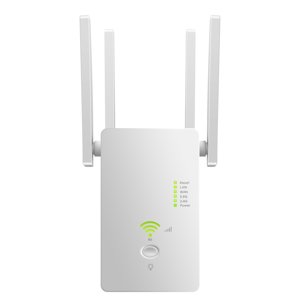 Yeacher AC1200M Routeur d'extension sans fil 2.4GHz Quatre antennes blanches