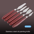 thumbnail image 2 of 5X Stainless Steel Palette Knife Scraper Spatula Pro Artist Oil Painting Acrylic, 2 of 11