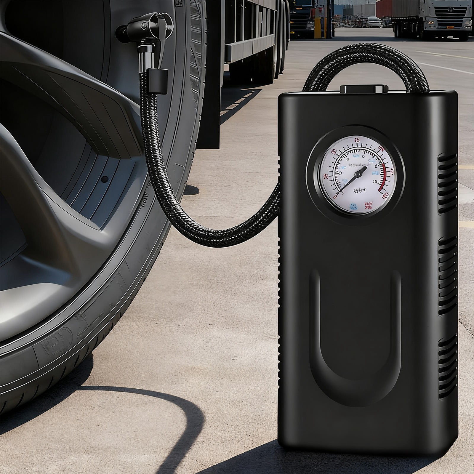 150PSI Car Tire Inflator, Portable 12V Air Compressor Pump, Digital Pressure Gauge, Car Tire Air Pump, Emergency LED Light, Vehicle Inflator for Car, Motorcycle, Bicycle, Ball