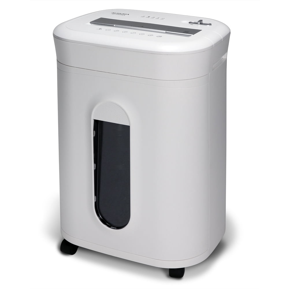 Aurora AU1060MA Professional Grade 10-Sheet High Security Micro-Cut Paper and Credit Card Shredder/ 60 Minutes/Security Level P-5, White, AU1060MA 10-Sheet High Security Microcut