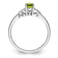 thumbnail image 2 of 925 Sterling Silver Peridot Ring Birthstone August Gemstone, 2 of 10