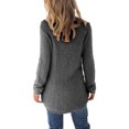 thumbnail image 2 of Sexy Dance Ladies Jumper Tops Winter Warm Pullover Solid Color Sweater Loose Sweaters Long Sleeve Grey XXL, 2 of 3