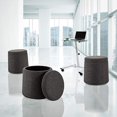 thumbnail image 1 of Seville Classics Rocking Wobble Storage Ottoman Footrest Seat Stool, 1-Pack, Modern Gray, 1 of 5