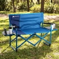 thumbnail image 2 of Causeuse de camping Ozark Trail Directors avec tables d'appoint, bleu, plein air, camping, 2 of 13