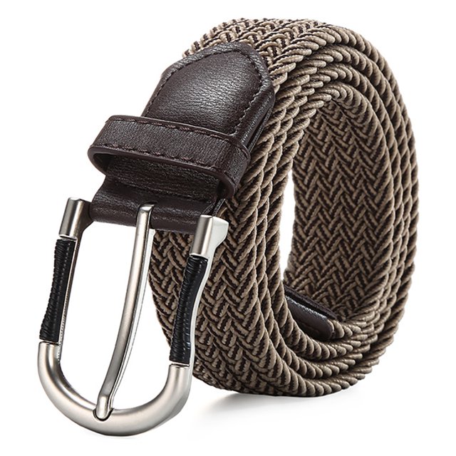 Ceinture de Taille Tissée Élastique Décontractée Simple Ceinture Tressée Ceinture de Robe pour Femmes Hommes