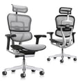 thumbnail image 4 of Ergohuman High Back Executive Chair with Headrest, Grey Mesh Seat & Back, 4 of 4