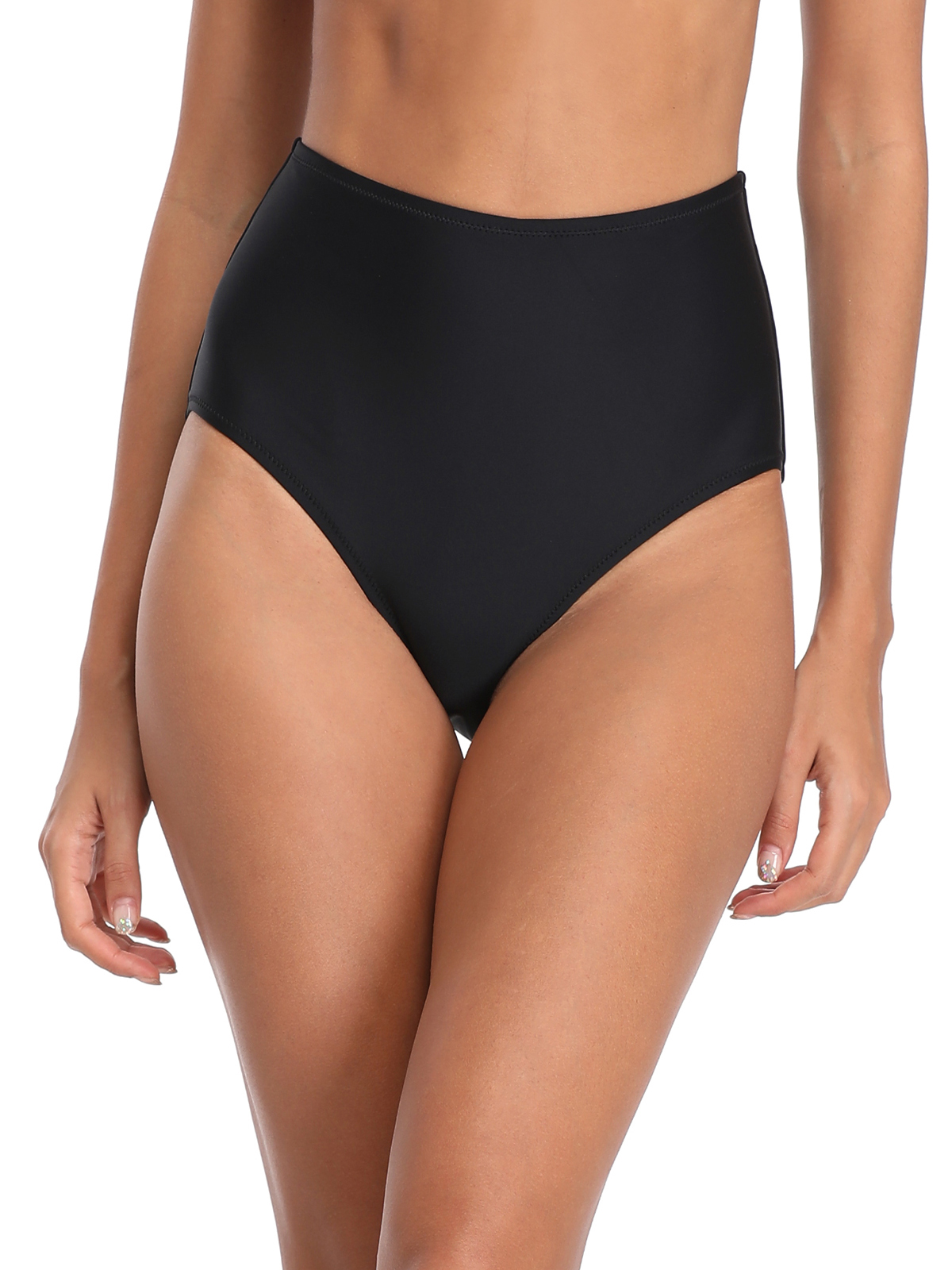RELLECIGA Women's High Waisted Bikini Bottom Tummy Control Swimsuit Bottom