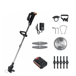 1000W 24V Electric Grass Trimmer With 22980mAh Battery Wireless Cordless Lawn Mower Length Adjustable Garden Pruning Cutter Tool ,Easy to Use